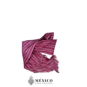 Mexican pink stripped reboso